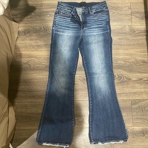 Buckle Black Flare Jeans